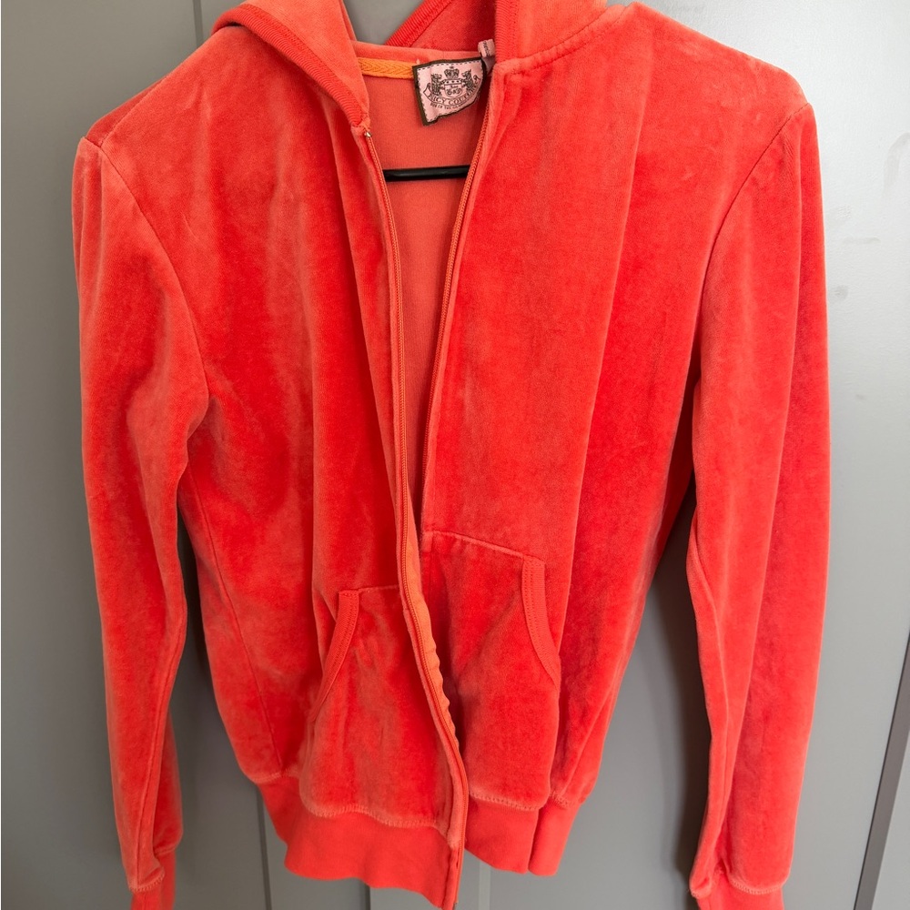 Vintage RARE Juicy Couture Velour Zip Sweatshirt Y2K